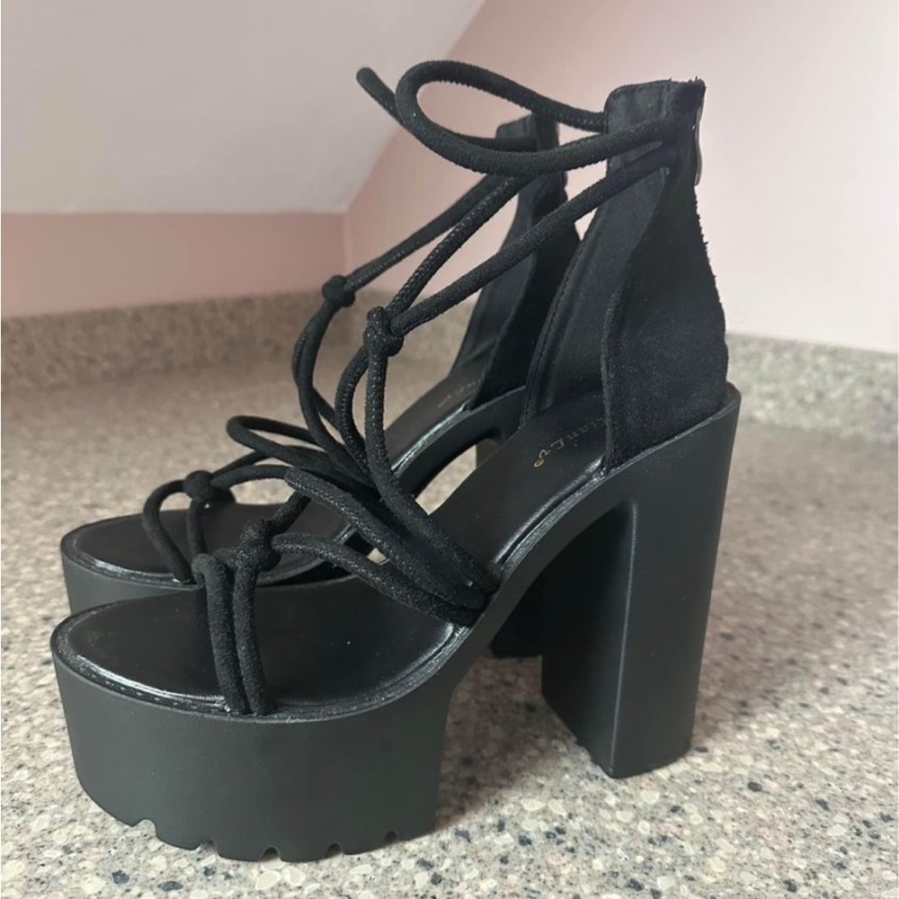 Black Strappy Heels